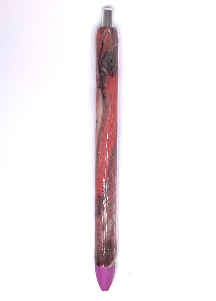 Black and Red Hydro-Dip Gel Pen