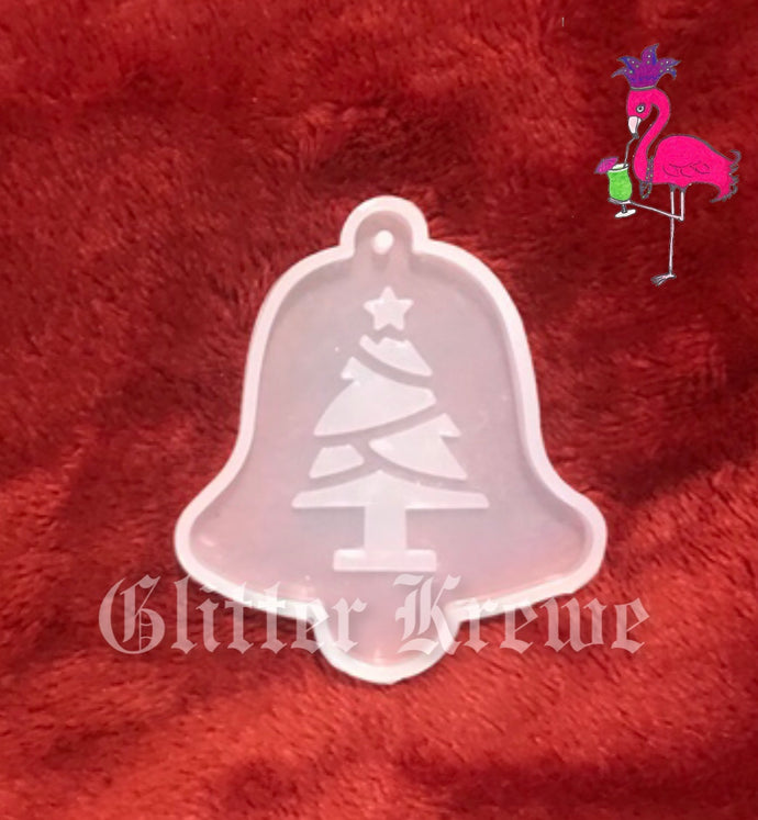 Bell Ornament Mold with Christmas Tree